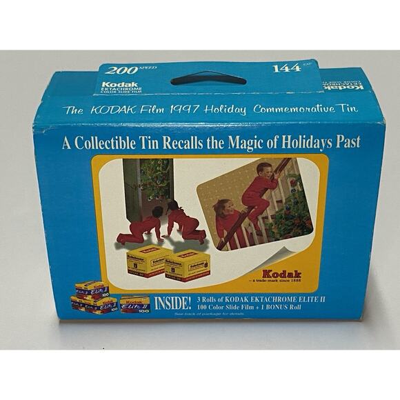 KODAK Film 1997 Holiday Commemorative Tin. NEW!! - Picture 1 of 4